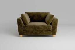 Daydream - Loveseat, Soft Woven Chenille / Olive
