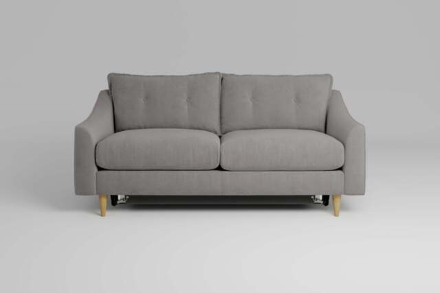 hush - 3 Seater Sofa Bed, Brushed Wool Feel / Pewter - image 1