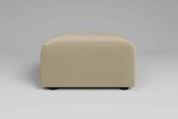 Aura - Footstool - Rearrangeable Modular Sofa, Luxe Woven Velvet / Cloud - thumbnail 5