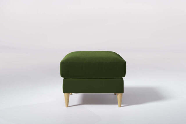 hush - footstool, Soft Touch Velvet / Avocado - image 1
