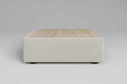 Utopia - Coffee Table - Rearrangeable Modular Sofa, Oak / Luxe Woven Velvet / Snow - thumbnail 2