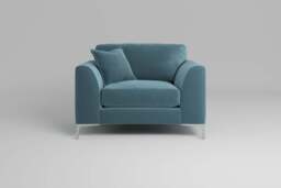 melody - Loveseat, Soft Touch Velvet / Sea Green