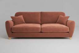 Cloud Nine - 4.5 Seater Sofa, Soft Touch Velvet / Cinnamon - thumbnail 1