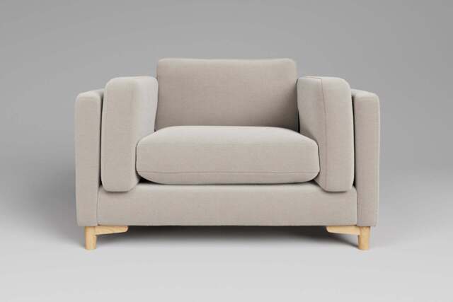 Fusion - Large Chair, Plush Chenille / Chalk - image 1