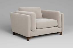 Fusion - Large Chair, Plush Chenille / Chalk - thumbnail 3