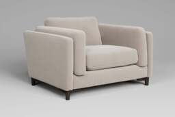 Fusion - Large Chair, Plush Chenille / Chalk - thumbnail 4