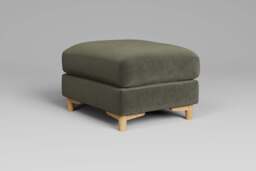 Fusion - Footstool (Small), Luxe Woven Velvet / Pine - thumbnail 2