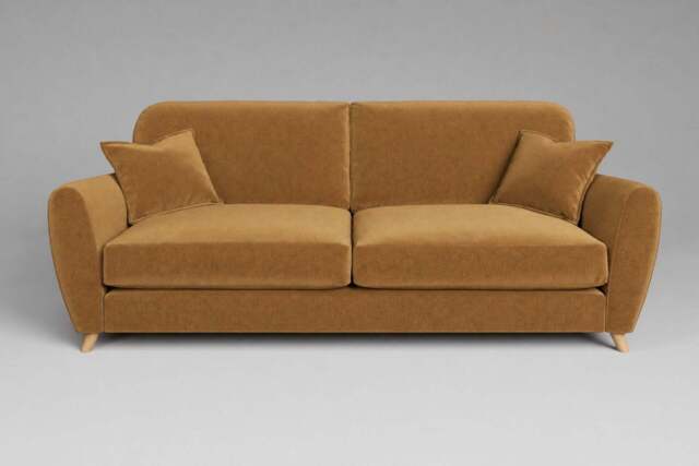 Cloud Nine - 4.5 Seater Sofa, Luxe Woven Velvet / Old Gold