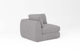 Zen - All-in-one - Corner, left & right arm, Brushed Wool Feel / Pewter / Standard Back Cushions - thumbnail 2