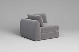 Zen - All-in-one - Corner, left & right arm, Brushed Wool Feel / Pewter / Standard Back Cushions - thumbnail 5
