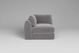 Zen - All-in-one - Corner, left & right arm, Brushed Wool Feel / Pewter / Standard Back Cushions - thumbnail 4