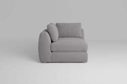 Zen - All-in-one - Corner, left & right arm, Brushed Wool Feel / Pewter / Standard Back Cushions - thumbnail 1