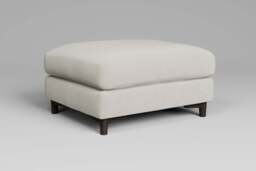 Fusion - Footstool (Large), Luxe Woven Velvet / Snow - thumbnail 4