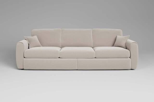 Tranquil - 5 Seater Sofa, Plush Chenille / Chalk - image 1