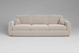 Tranquil - 5 Seater Sofa, Plush Chenille / Chalk - thumbnail 1
