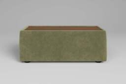 Aura - Side Table - Rearrangeable Modular Sofa, Oak / Cotton Blend / Jade - thumbnail 4