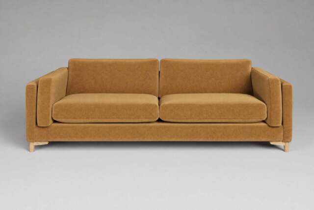 Fusion - 4.5 Seater Sofa, Luxe Woven Velvet / Old Gold
