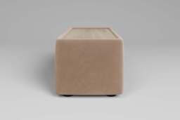 Zen - Side Table - Rearrangeable Modular Sofa, Walnut / Soft Touch Velvet / Soft Mink - thumbnail 3