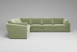 Muse - Extra Large Corner Sofa, Brushed Wool Feel / Sage - thumbnail 2