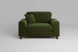 Serenity - Loveseat, Soft Touch Velvet / Avocado - thumbnail 1