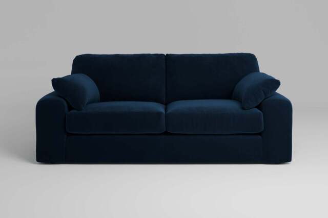 7th Heaven Maxi - 3 Seater Sofa, Soft Touch Velvet / Royal Blue