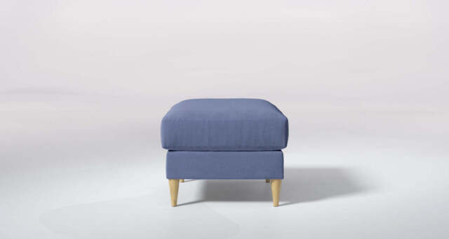 hush - footstool, Brushed Wool Feel / Denim - image 1