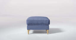 hush - footstool, Brushed Wool Feel / Denim - thumbnail 2