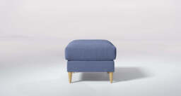 hush - footstool, Brushed Wool Feel / Denim - thumbnail 1