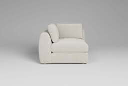 Zen - All-in-one - Corner, left & right arm, Luxe Woven Velvet / Snow / Full-Width Back Cushions - thumbnail 2