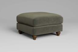 Daydream - Footstool (Medium), Luxe Woven Velvet / Pine - thumbnail 3