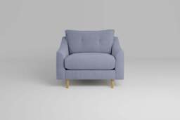 hush - Loveseat, Brushed Wool Feel / Denim