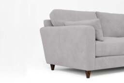7th Heaven Midi - 4.5 Seater Sofa, Brushed Wool Feel / Pewter - thumbnail 2