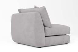 Utopia - All-in-one - Corner, left & right arm - Rearrangeable Modular Sofa, Brushed Wool Feel / Pewter / Casual Trim - thumbnail 2