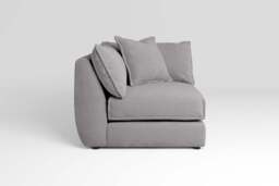 Utopia - All-in-one - Corner, left & right arm - Rearrangeable Modular Sofa, Brushed Wool Feel / Pewter / Casual Trim - thumbnail 1
