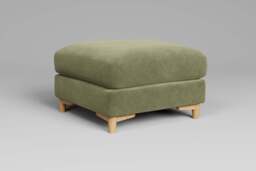 Fusion - Footstool (Medium), Cotton Blend / Jade - thumbnail 2
