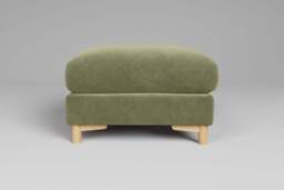 Fusion - Footstool (Medium), Cotton Blend / Jade
