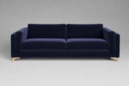 Fusion - 4.5 Seater Sofa, Soft Touch Velvet / Midnight Blue