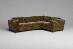 Fusion - Small Corner Sofa, Soft Woven Chenille / Olive - thumbnail 3