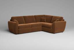 Tranquil - Small Corner Sofa, Plush Chenille / Maple - thumbnail 3