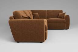 Tranquil - Small Corner Sofa, Plush Chenille / Maple - thumbnail 2
