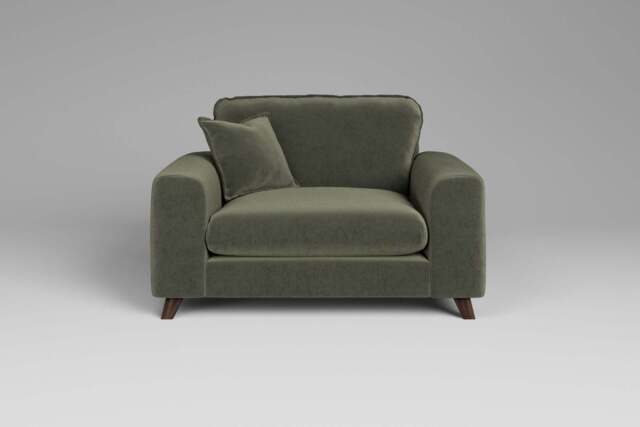 Serenity - Loveseat, Luxe Woven Velvet / Pine - image 1