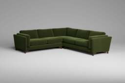 Fusion - Large Corner Sofa, Soft Touch Velvet / Avocado - thumbnail 4