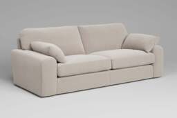 7th Heaven Maxi - 4.5 Seater Sofa, Plush Chenille / Chalk - thumbnail 2