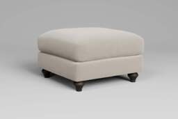 Serenity - Footstool (Medium), Plush Chenille / Chalk - thumbnail 4