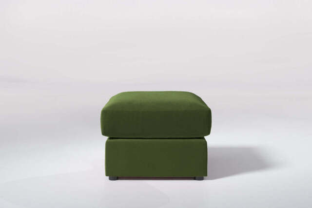 Cloud Nine - Small Storage Stool, Soft Touch Velvet / Avocado - image 1