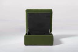 Cloud Nine - Small Storage Stool, Soft Touch Velvet / Avocado - thumbnail 2