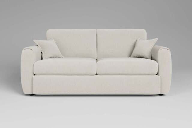 Tranquil - 3 Seater Sofa, Luxe Woven Velvet / Snow - image 1