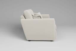 Tranquil - 3 Seater Sofa, Luxe Woven Velvet / Snow - thumbnail 3
