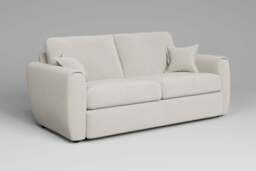 Tranquil - 3 Seater Sofa, Luxe Woven Velvet / Snow - thumbnail 2