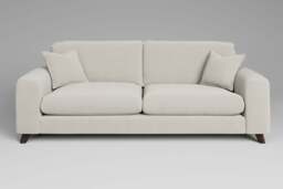 Serenity - 4 Seater Sofa, Luxe Woven Velvet / Snow - thumbnail 1